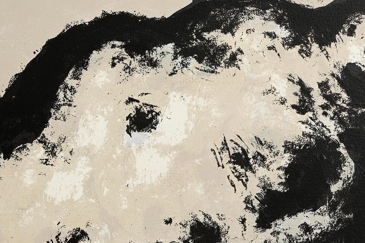 Artwork by Zhang Fang Bai, Fish, Made of limited edition carborundum lithograph - numbered 8 from an edition of 49