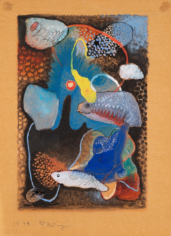 Edmund Kesting | Zierfische (1948) | MutualArt
