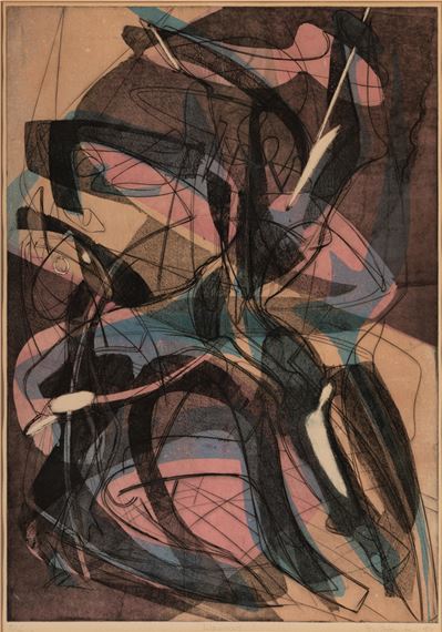 Warriors by Stanley William Hayter, 1953