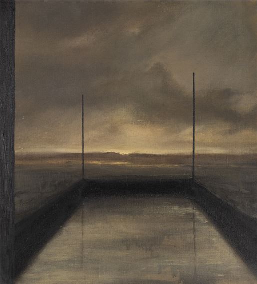 On the Dock by Dozier Bell, 1988