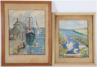 Happy Family” and “Old South Wharf” - Anne H. Mellin