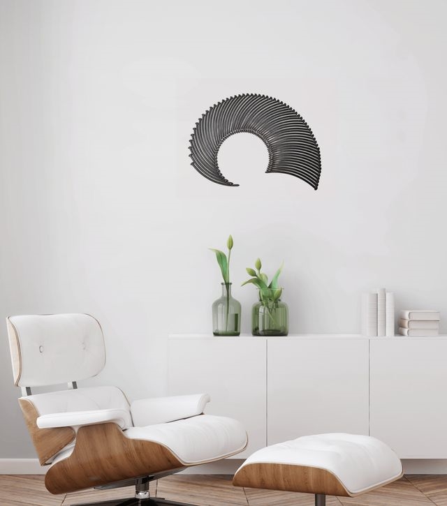 Artwork by John Bisbee, Nautilus, Made of Welded steel