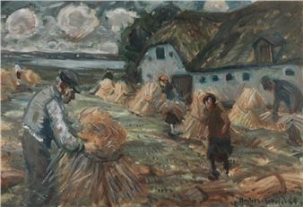 Harvest scene - Anders Carl Hune