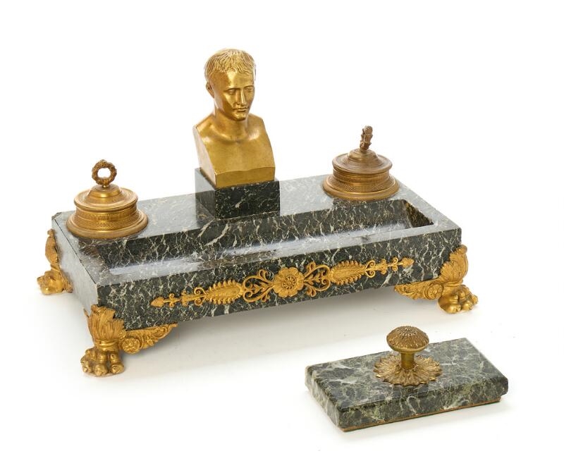 Louis Kley | An Empire style marble writing set of rectangular form ...