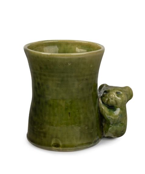 Vase with applied koala by Merric Boyd, 1923