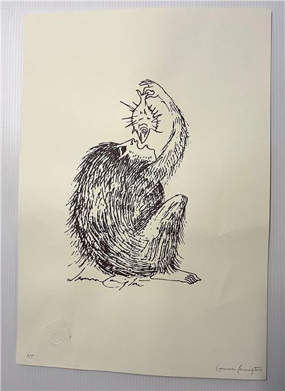 MONKEY EATING A FISH by Leonora Carrington