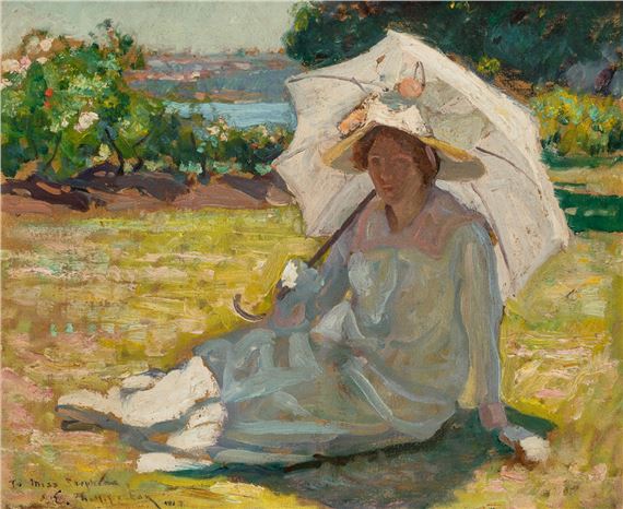 A Sunny Afternoon by E. Phillips Fox, 1913