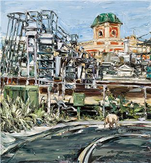 Dog in Denison Street - Nicholas Harding