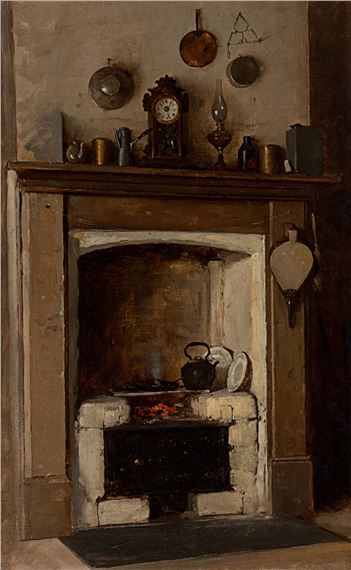 Interior of a Kitchen - John Longstaff