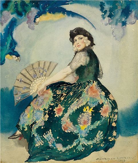 Norman Lindsay | A Casanova Lady (1929) | MutualArt