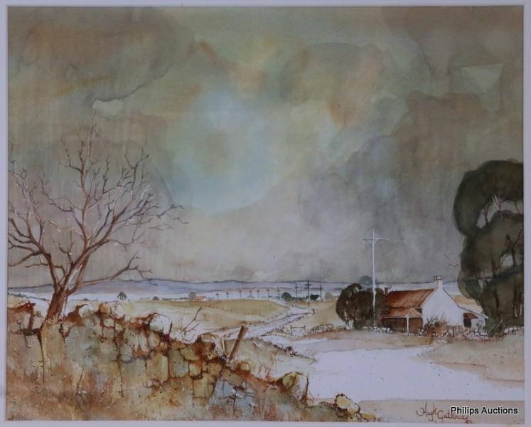 Artwork by Hugh Guthrie, Pomberneit, Victoria, Made of Watercolour
