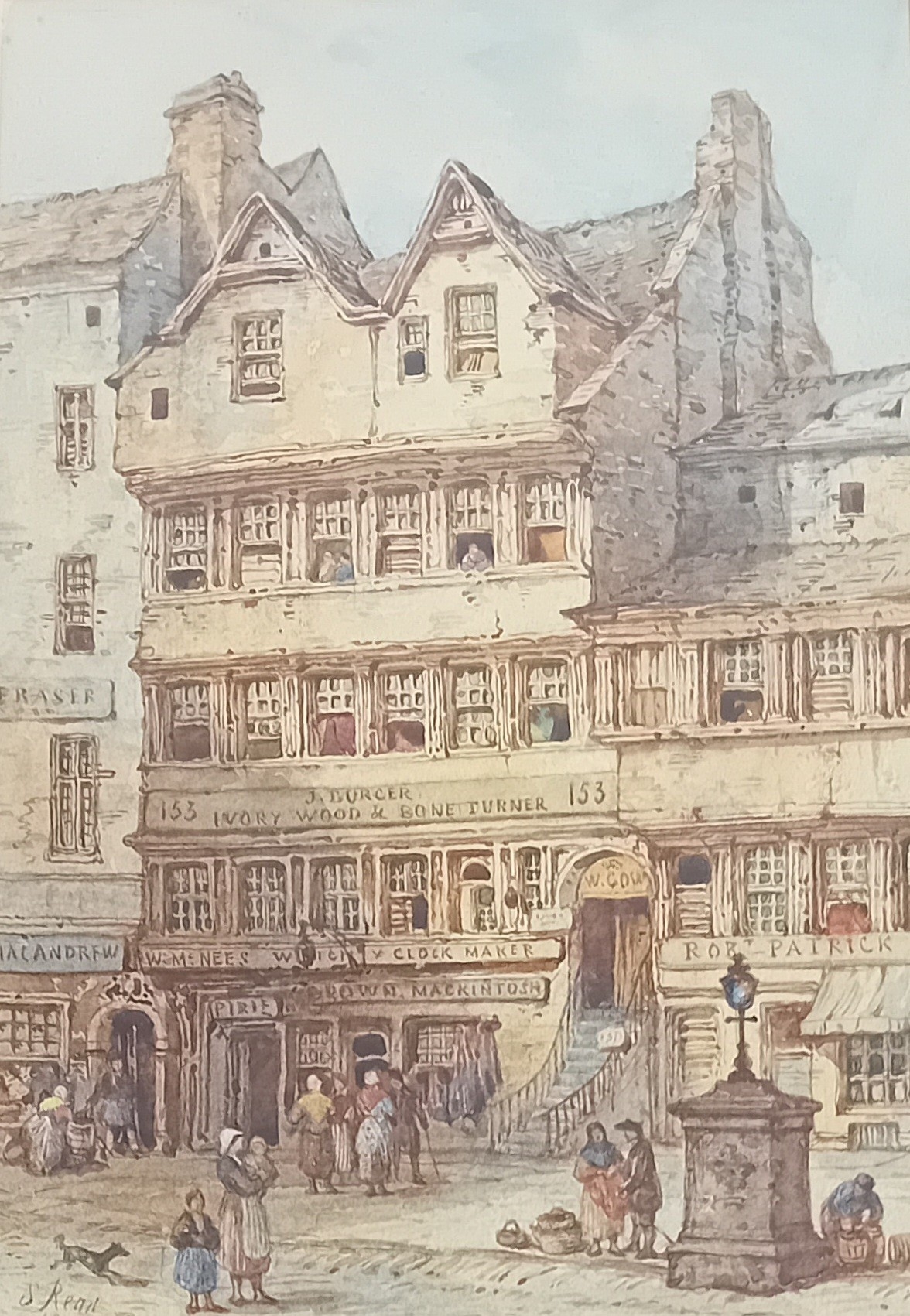 Samuel Read | Allan Ramsay's Shop in the High Street, Edinburgh (1879 ...