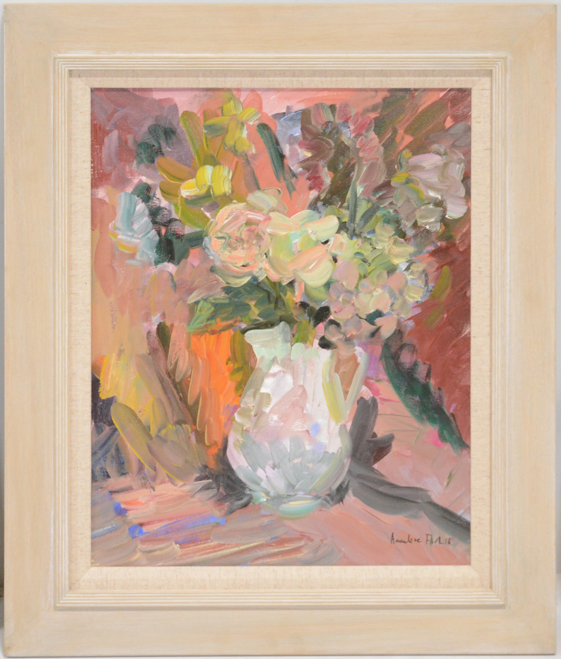 Annelise Firth | Still life of flowers in a jug | MutualArt