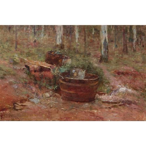 Bush Setting, Mount Macedon by Frederick McCubbin, 1902