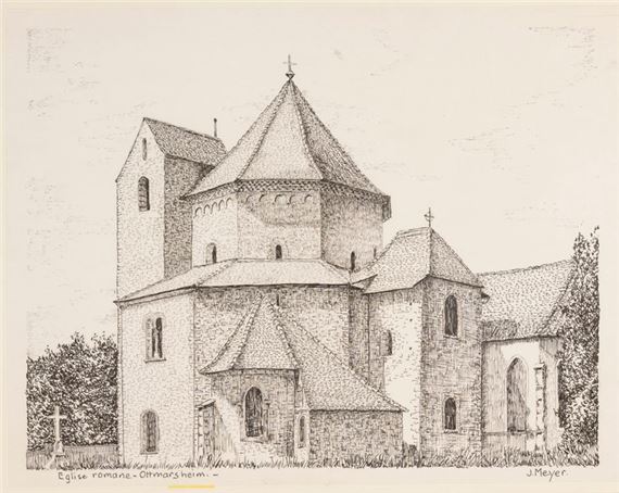Romanesque church at Ottmarsheim
