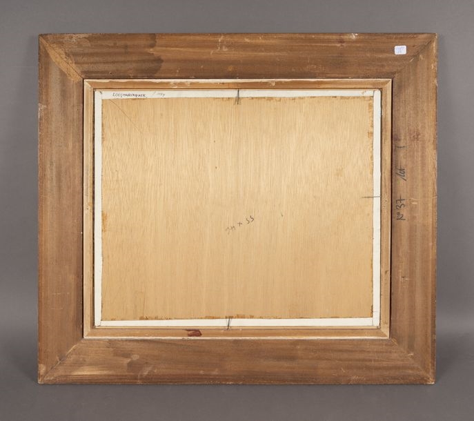 Artwork by J.P. Meyer, Landscape at Locqmariaquer, Made of Oil on canvas