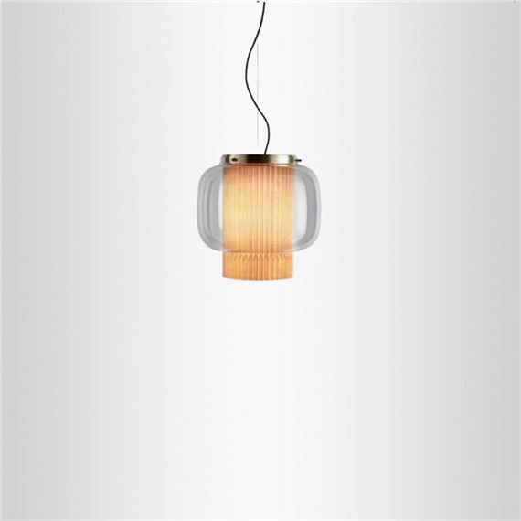 A large Parachilna Manila suspension lamp - Sebastian Herkner
