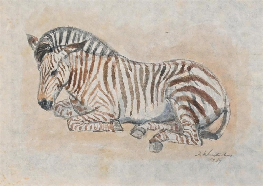 Artwork by Julius Wentscher, Jr., (GROUP OF 4 ARTWORKS DATING FROM 1926 - 1989), Made of INK ON PAPER