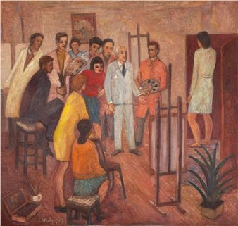 Professor Camil Ressu's Class - Constantin Mitroescu