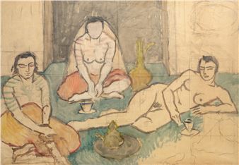 Odalisque in Interior - Theodor Pallady