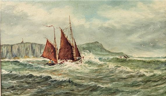 Sailing the Rough Seas - Frederick Dawson
