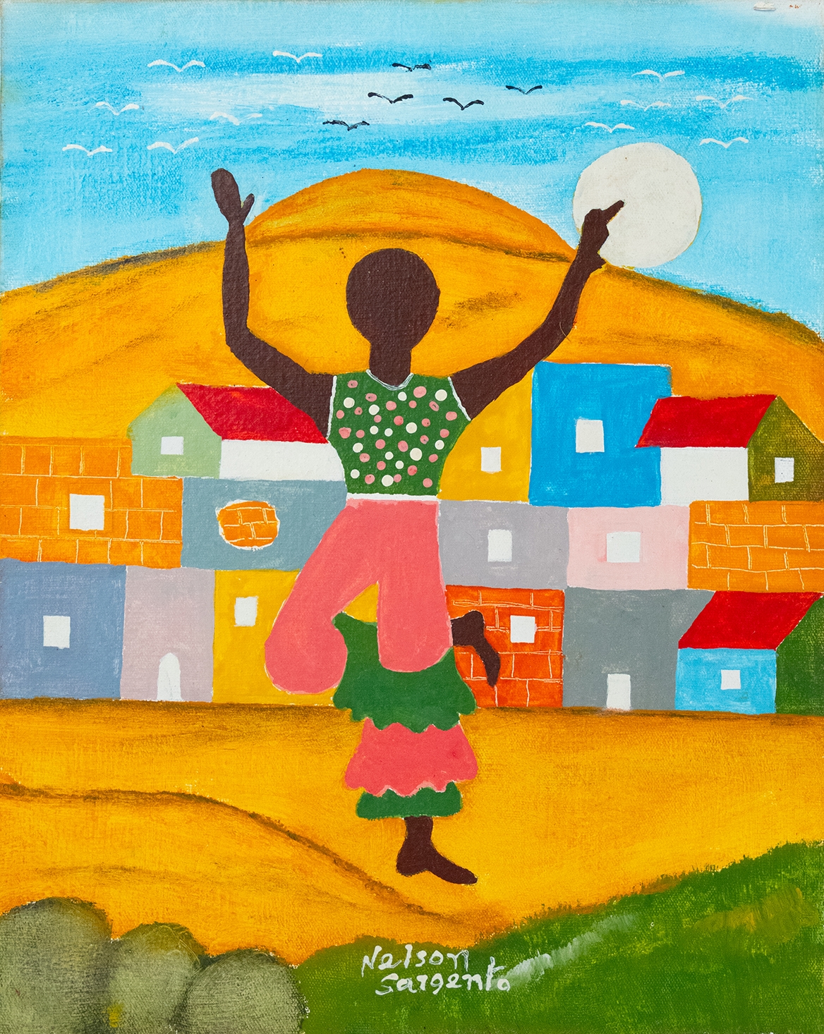 Artwork by Nelson Sargento, Sambista, Made of óleo s/ tela