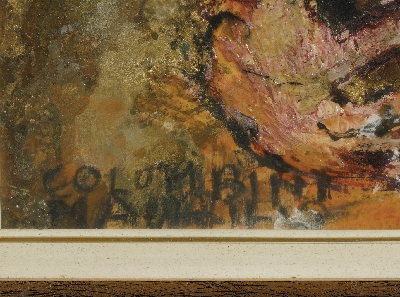 Artwork by Maurilio Colombini, Uomo con toro, Made of oil on canvas