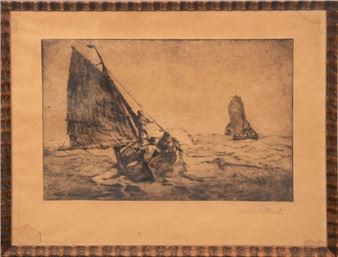 Segler auf bewegter See - Poppe Folkerts