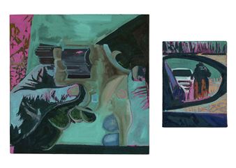 Narrative Painting (diptych) - Vivek Sebastian