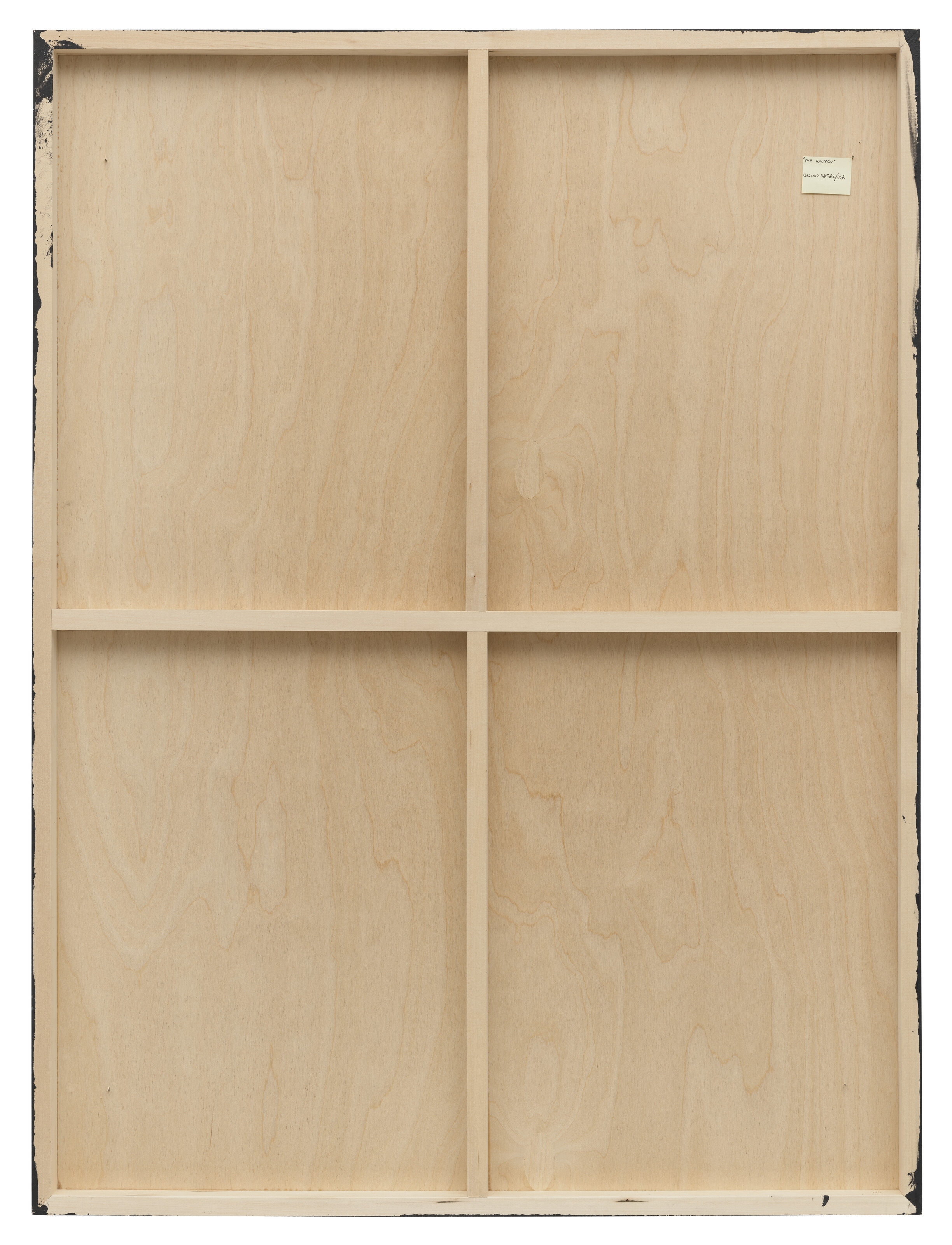 Artwork by Sébastien Grimbaum, The Window, Made of acrylic, pastel, and charcoal on paper