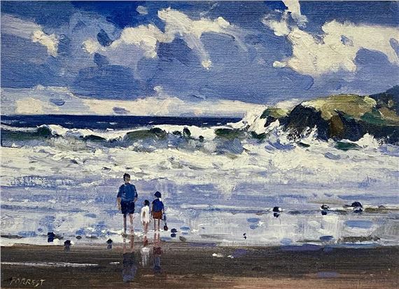 Breakers, Black Rocks Flaen by Edwin Vincent Forrest