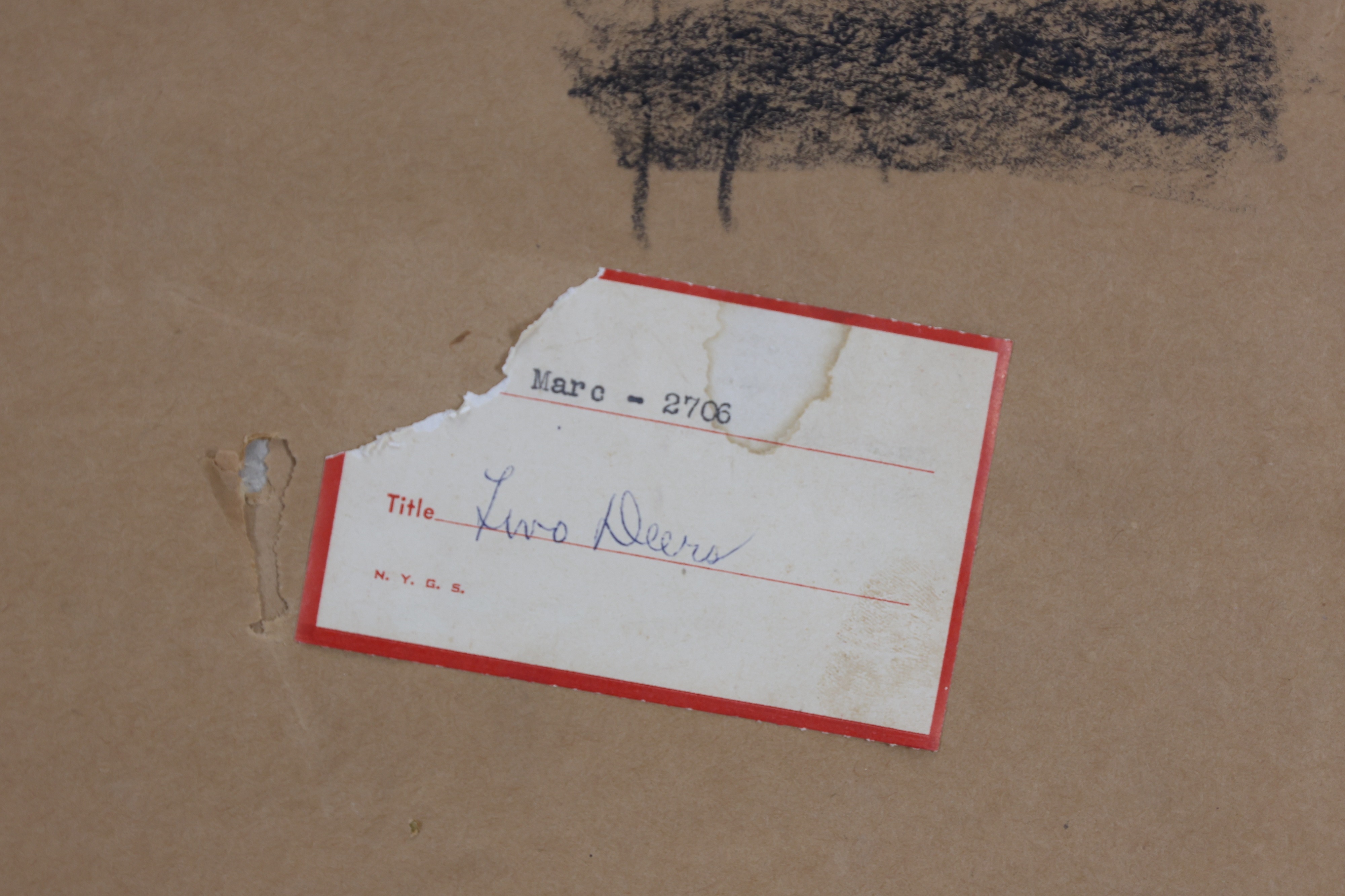 Artwork by Franz Marc, Two Deer, Made of Mixed media