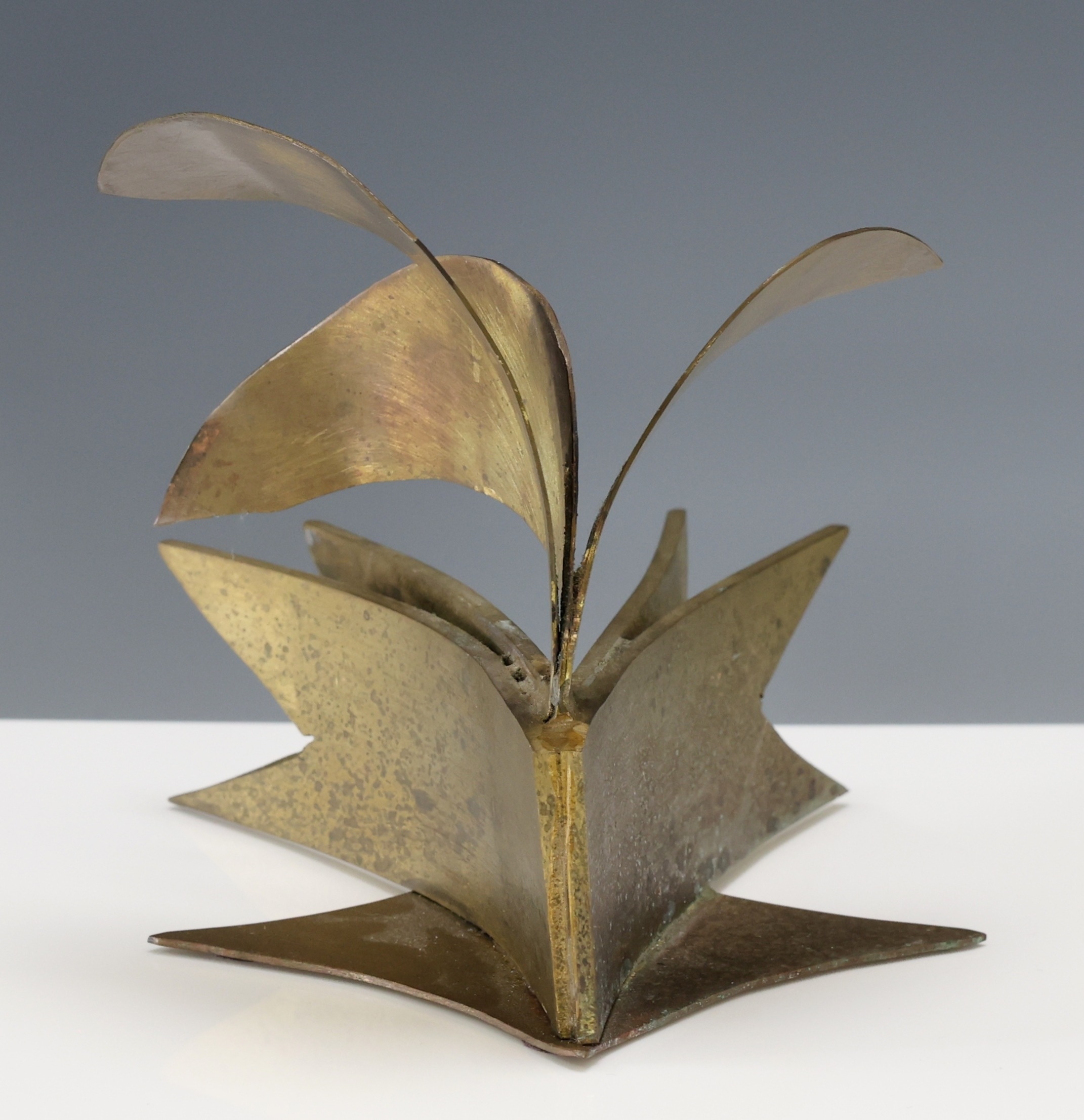 Raymond Rocklin | Welded metal abstract sculpture suggestive of a ...
