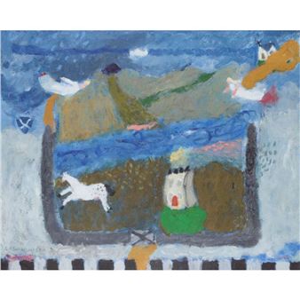 WHITE HORSE AND HOUSE - Carol Ann Sutherland