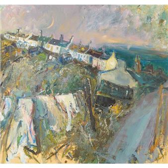 Moonrise Over Catterline - Lilian Neilson
