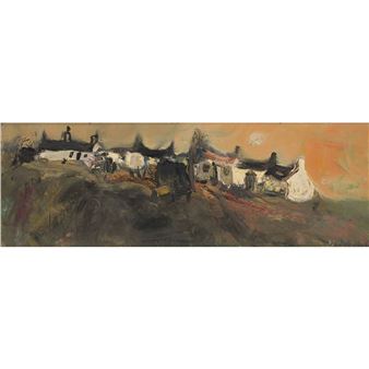 WHITE WASHED COTTAGES, CATTERLINE - Lilian Neilson