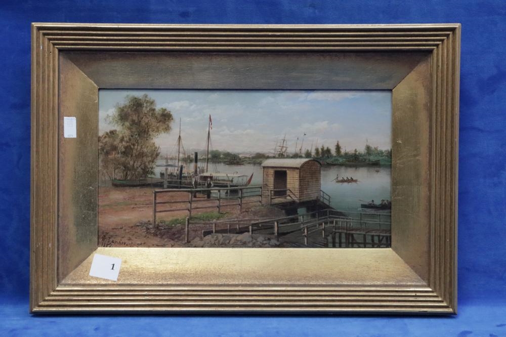 Artwork by Isaac Walter Jenner, BRISBANE, Made of Oil on board