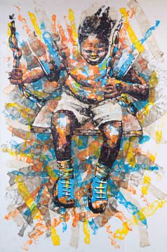 Boy on a Swing - Mbongeni Richmond Buthelezi