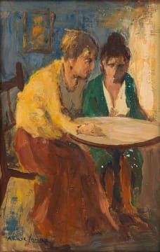 Alexander Rose-Innes | Two Women Seated at a Table | MutualArt