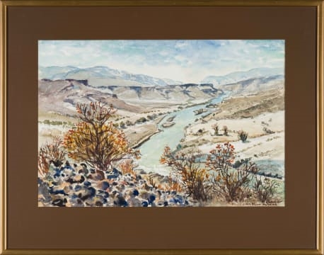 Artwork by Fred Bauer, SWA River, Made of watercolour on paper
