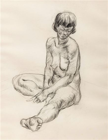 Seated Nude Figure - Gerald Trottier