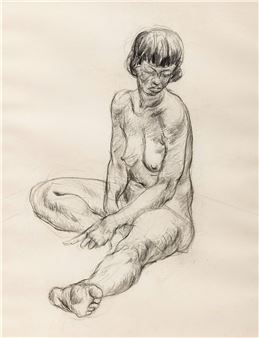 Seated Nude Figure - Gerald Trottier