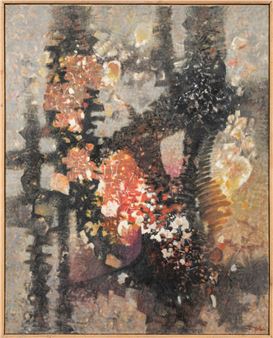 Composition  Signé en bas à droite  OH - Robert Pernin