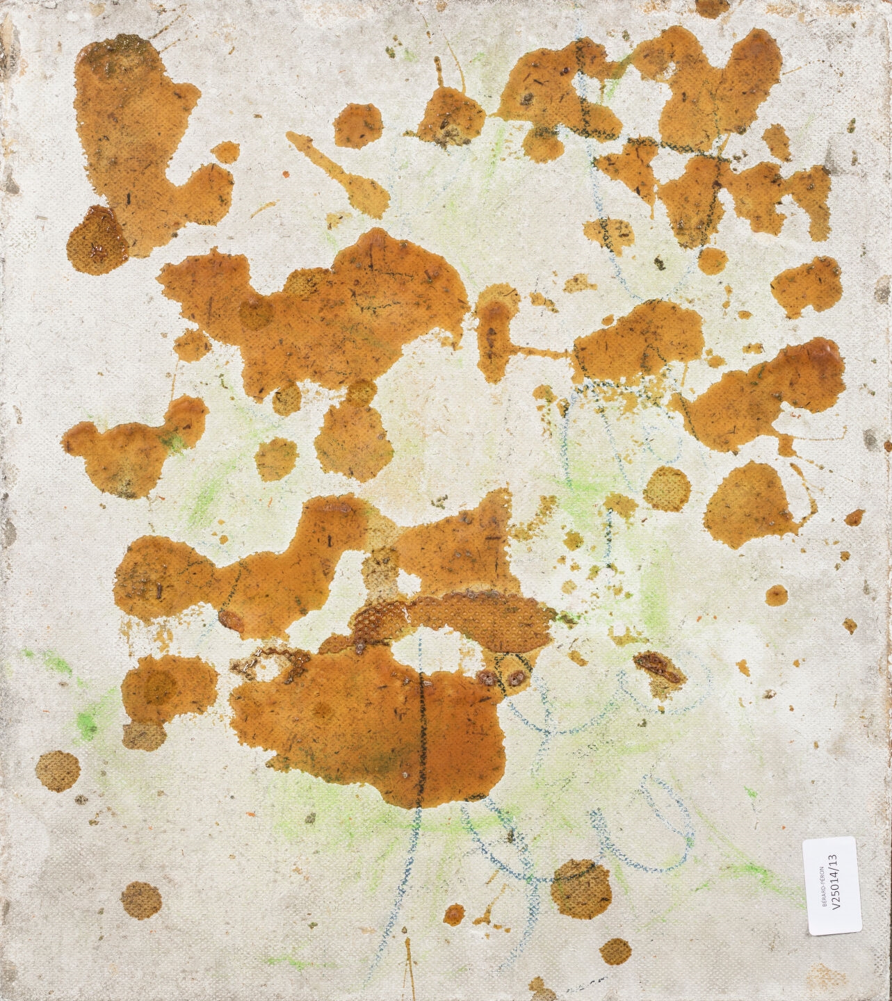 Artwork by André Ducaroy, Panneau en laque polychrome à décor de chrysanthèmes. Petits éclats et craquelures. Non signé.  TR, Made of Polychrome lacquered panel