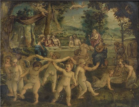 Danza di amorini, inizi XX secolo - Adam Elsheimer