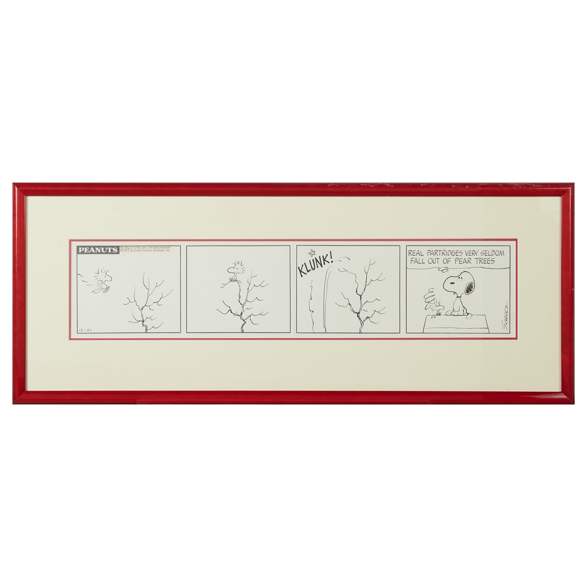 Charles Schulz | Peanuts Daily Comic Strip (1973) | MutualArt