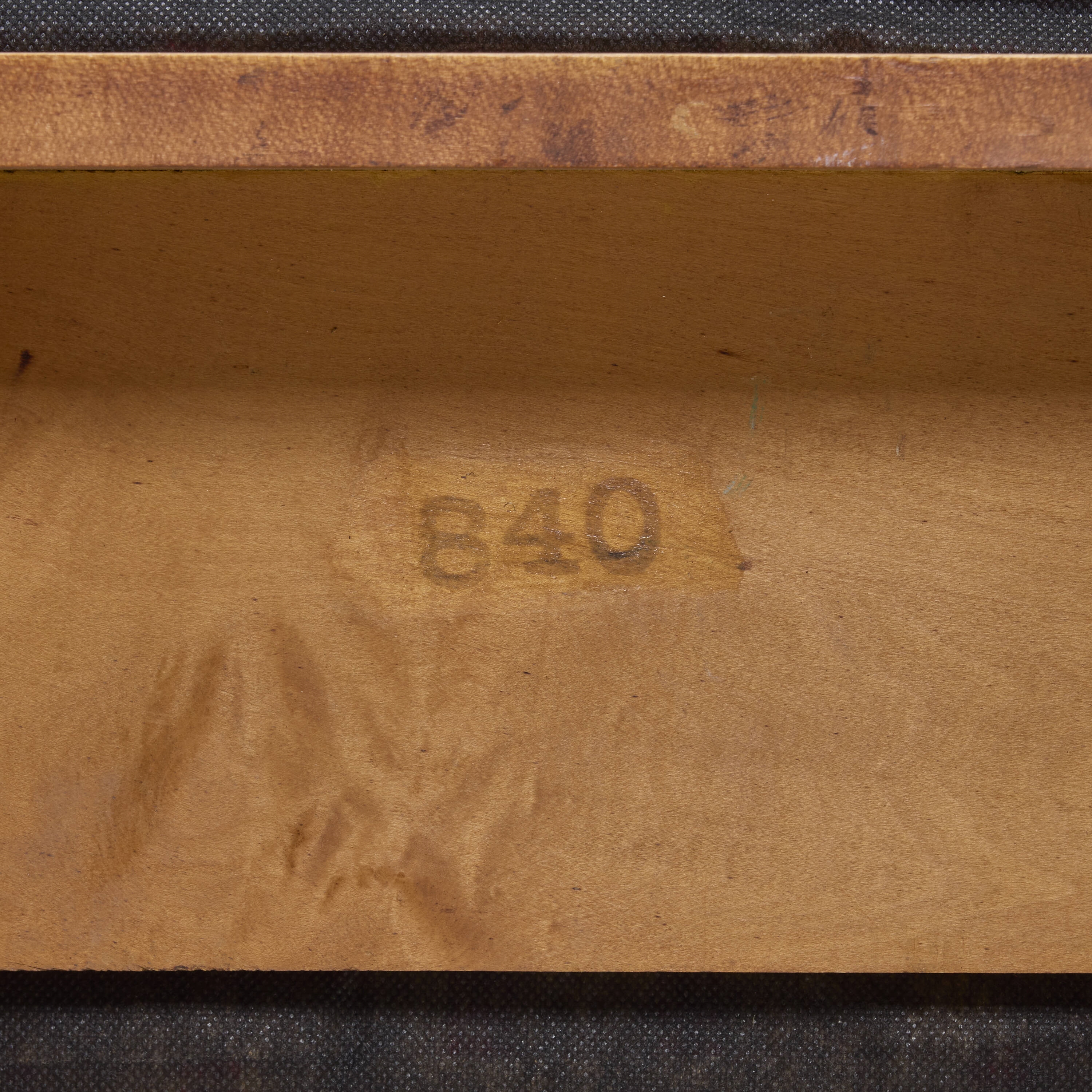 Artwork by Kem Weber, Armchair from the Freudemann Residence, Beverly Hills, Made of maple, ebonized maple, vinyl upholstery