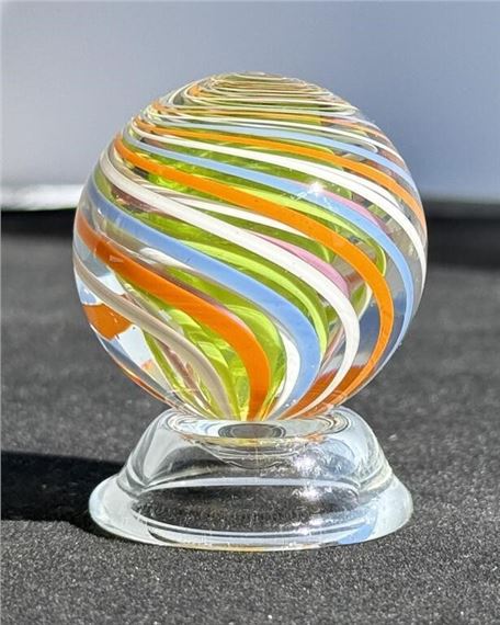 Sam Hogue | Reverse Swirl Art Glass Marble (2006) | MutualArt