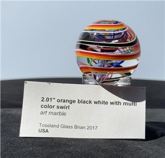 Brian Toseland Art Glass Marble - Brian Toseland