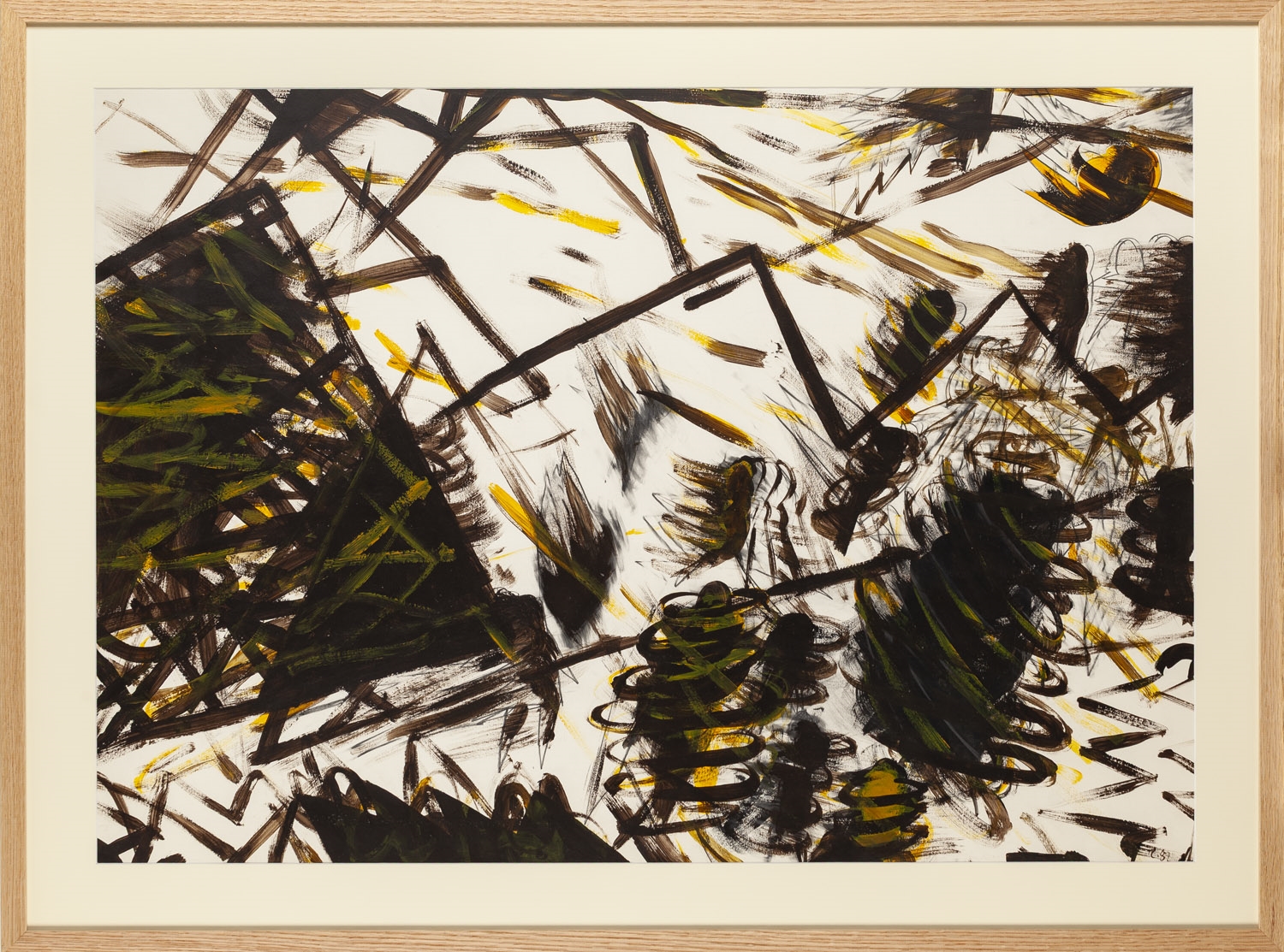 Artwork by Tomasz Ciecierski, Bez tytułu, 1982, Made of oil/paper